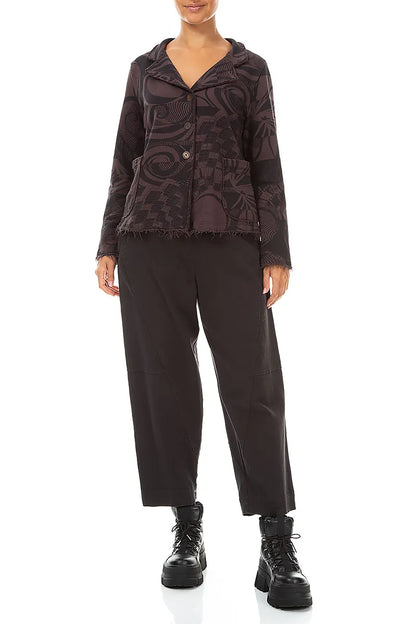 Collar Truffle Brown Orbit Cotton Jacket