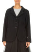 Collared Black Wool Jacket 1