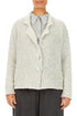 Collared Mélange Pearl Alpaca Wool Cardigan 1