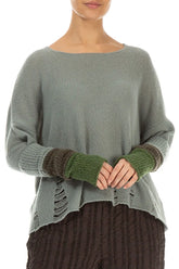 Colour Block Wool Wristlets 1