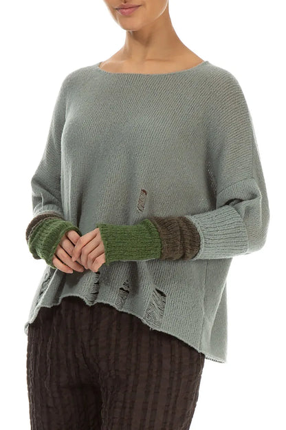 Colour Block Wool Wristlets 3
