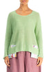 Colour Splash Pockets Mint Linen Jumper 1