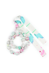Artful Splash Silk Bamboo Bead Necklace 5