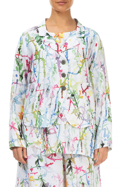 Colour Splash Linen Jacket 1