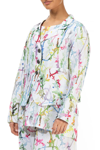 Colour Splash Linen Jacket 3