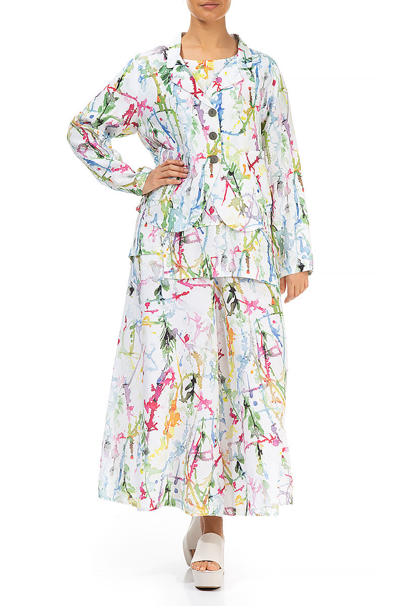Colour Splash Linen Jacket 4