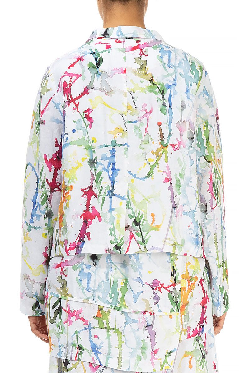 Colour Splash Linen Jacket 2