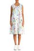 Cowl Neck Colour Splash Linen Midi Dress 1