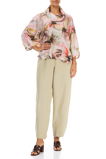 Cowl Neck Oasis Linen Blouse 4