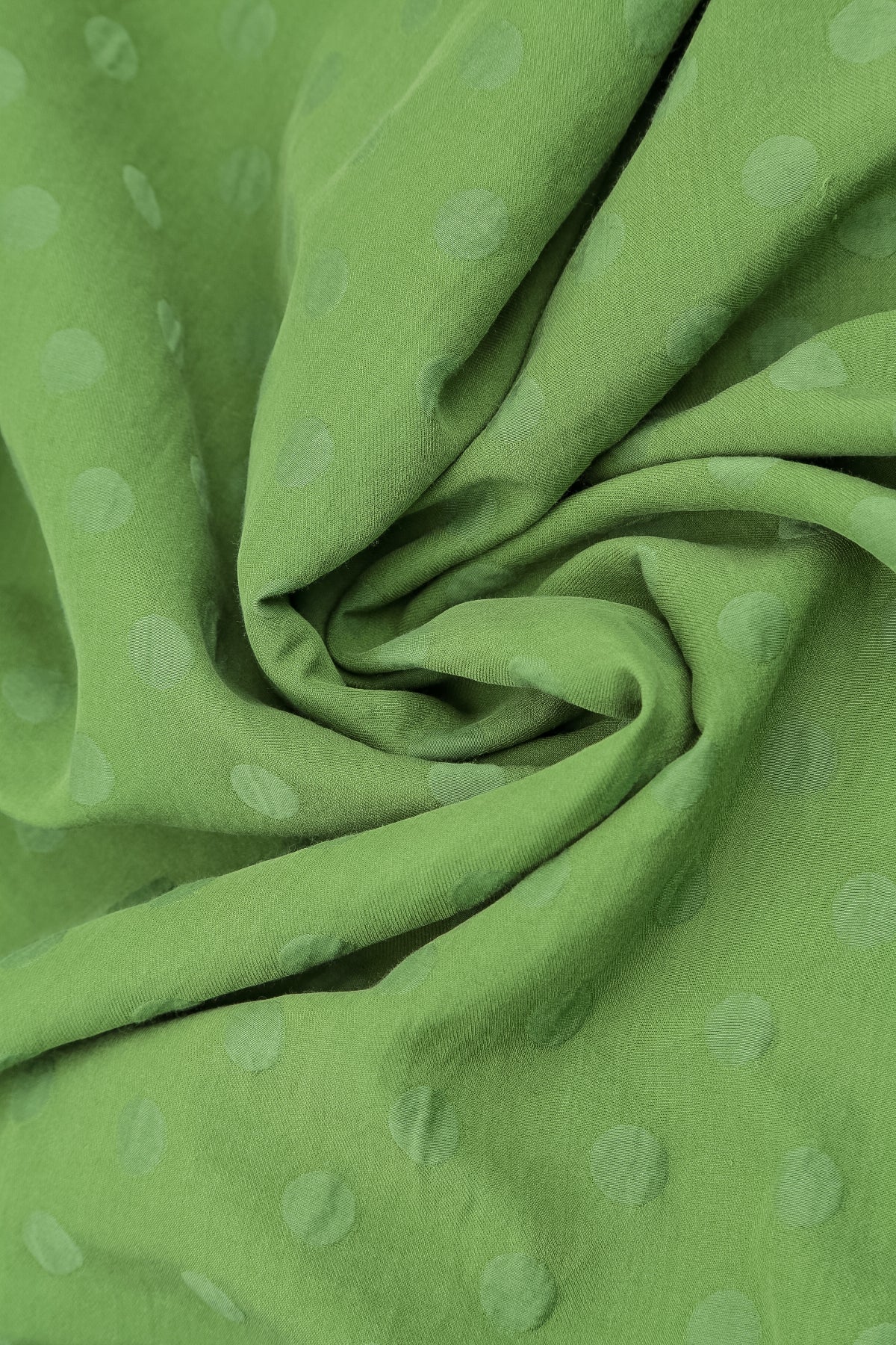 Cowl Neck Shamrock Green Dotty Silk Blouse