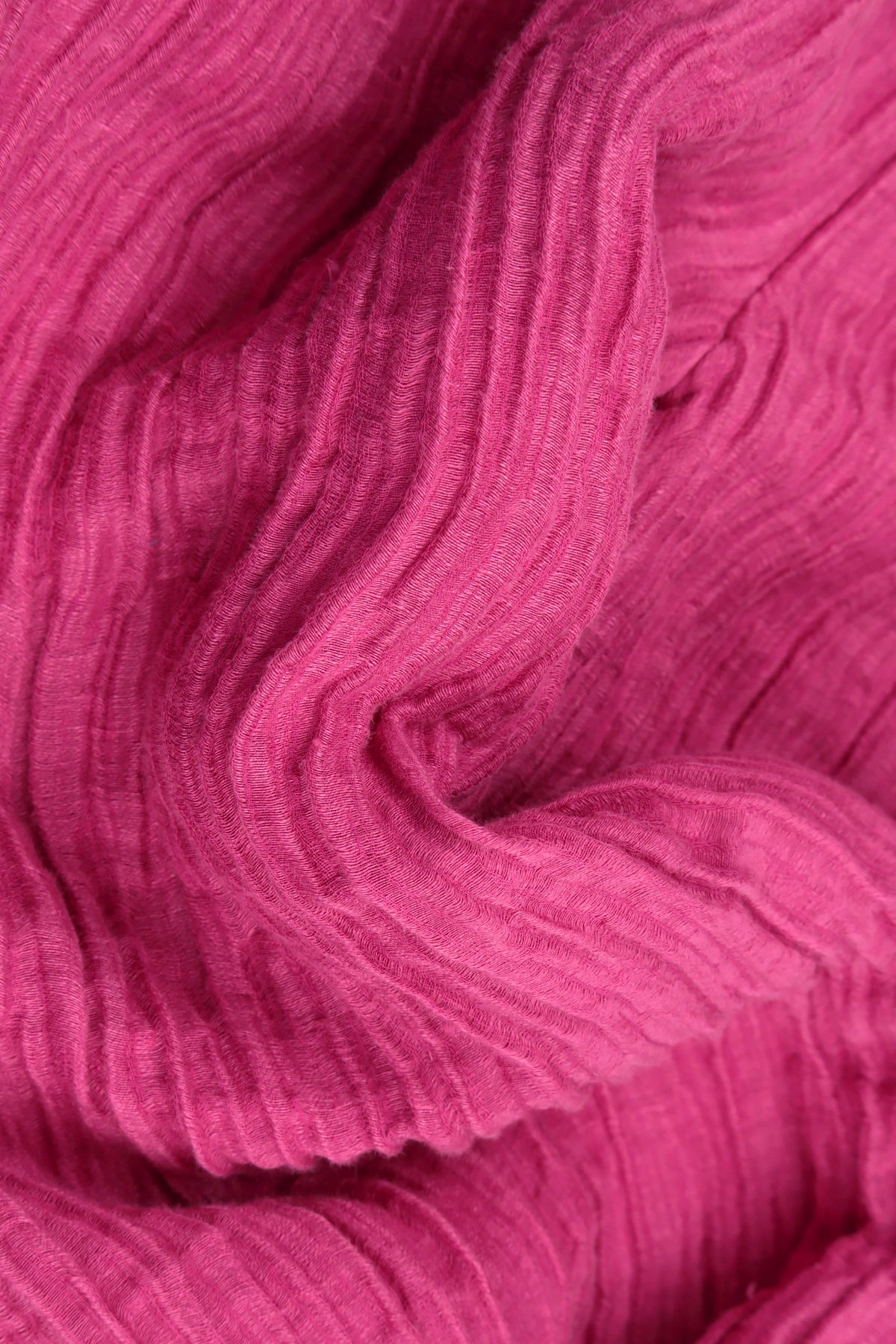 Crinkled Fuchsia Silk Shirt 5