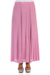 Crinkled Wild Berry Silk Viscose Maxi Skirt 1