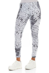 Cropped Off White Serenity Cotton Leggings 3