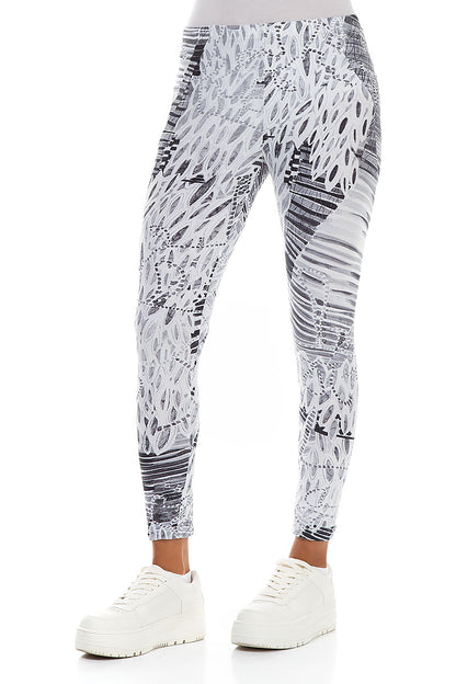 Cropped Off White Serenity Cotton Leggings 3