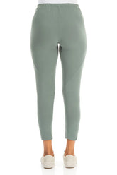 Cropped Sage Cotton Leggings 2