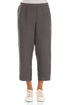 Cropped Truffle Linen Trousers 1