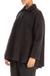Dark Chocolate Plush Wool Cotton Shirt 3