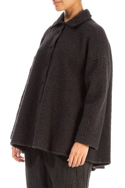 Dark Chocolate Plush Wool Cotton Shirt 3