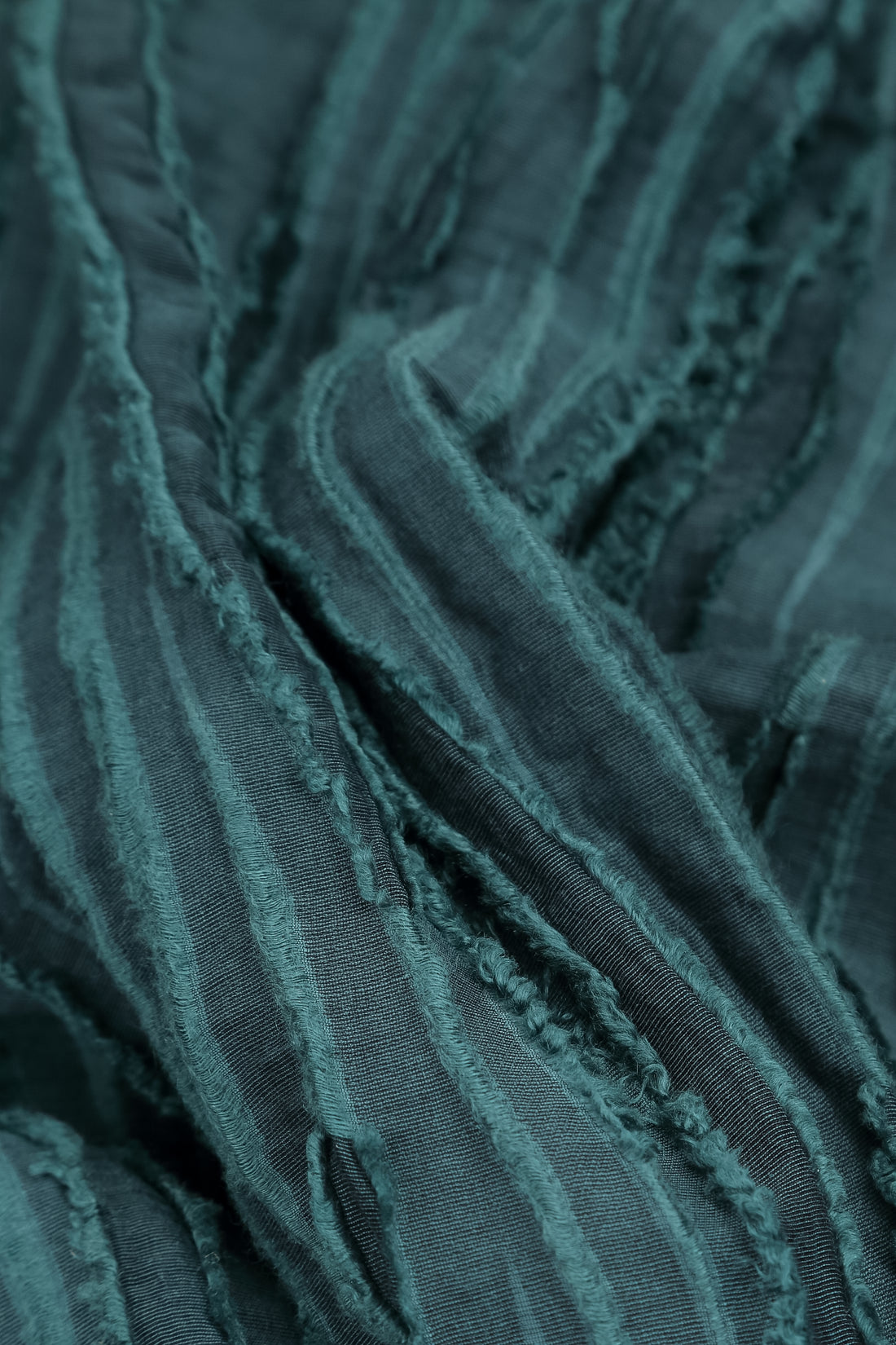 Deep Turquoise Fray Weave Skirt 6