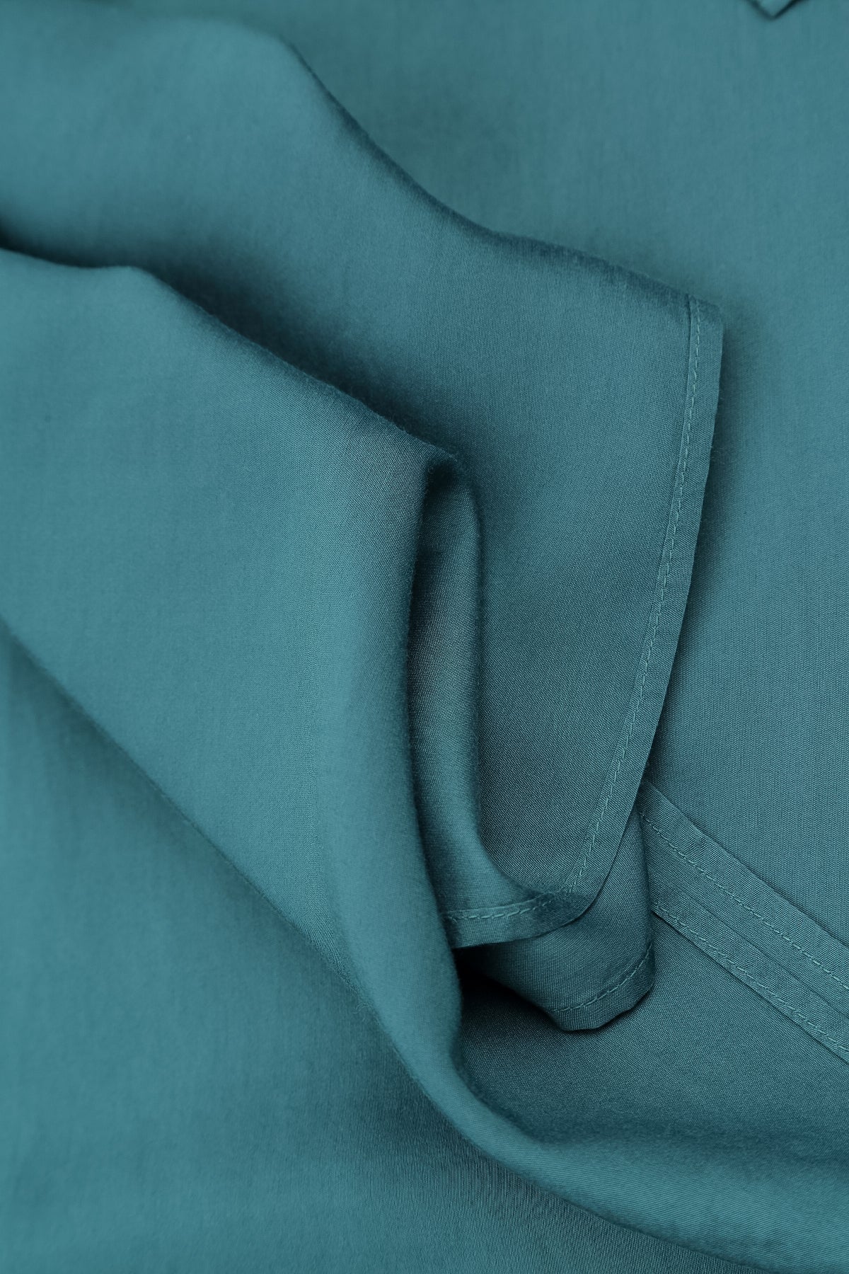 Deep Turquoise Silk Bamboo Scarf