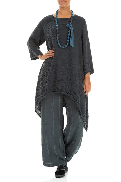 Deep Turquoise Silk Fine Bead Necklace