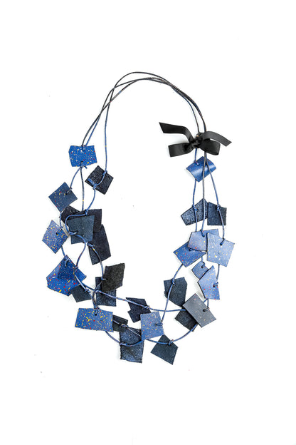 Deep Wave Lederhalskette