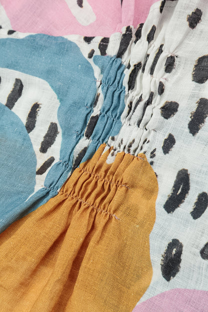 Desert Bloom Linen Dress