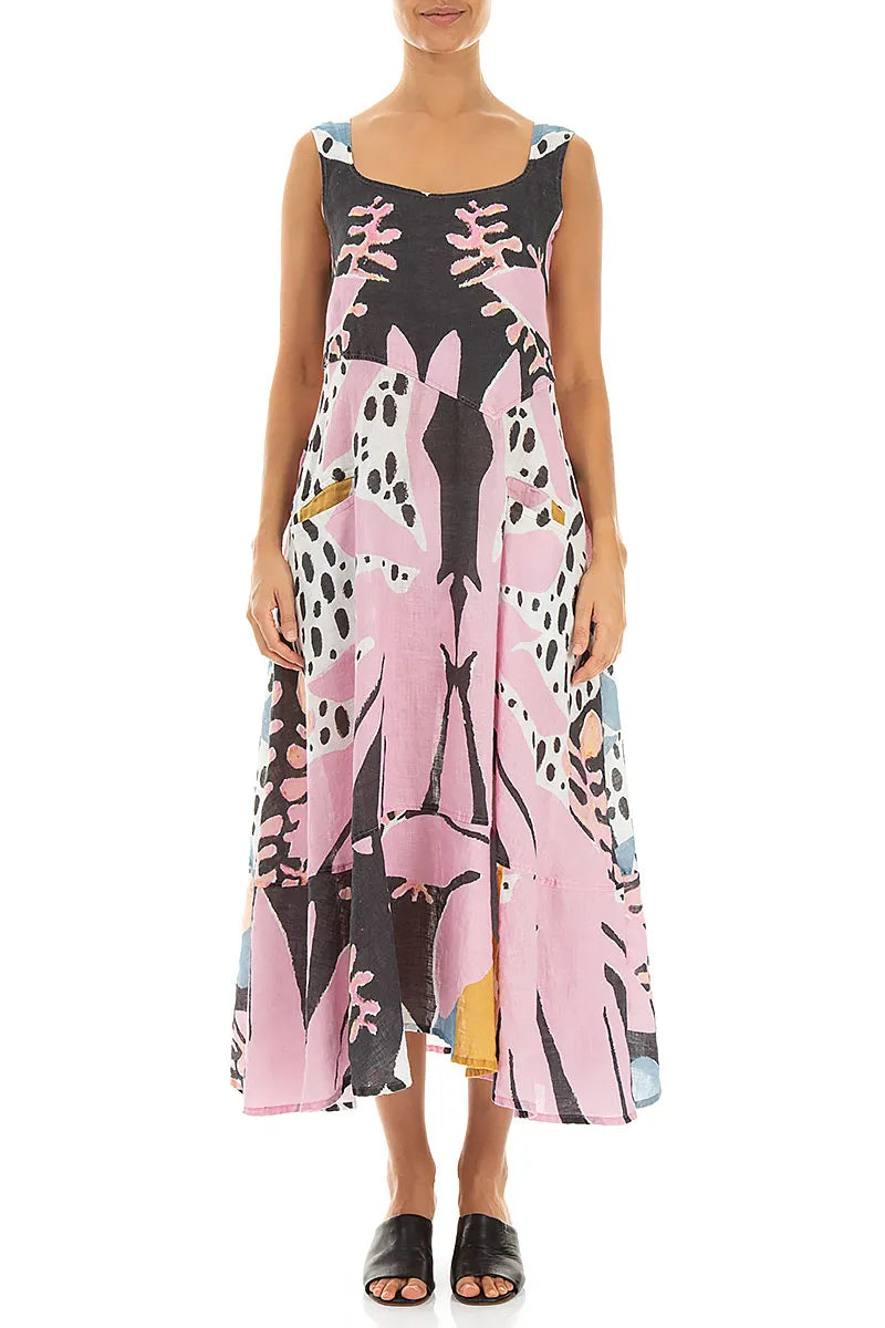 Wüstenblüte Leinenkleid