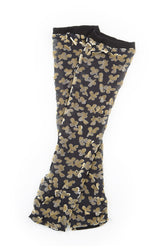 Devoré Petals Gold Silk Velvet Wristlets 4