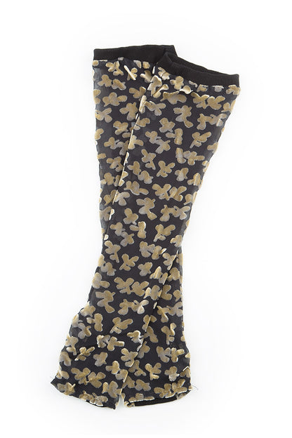 Devoré Petals Gold Silk Velvet Wristlets 4