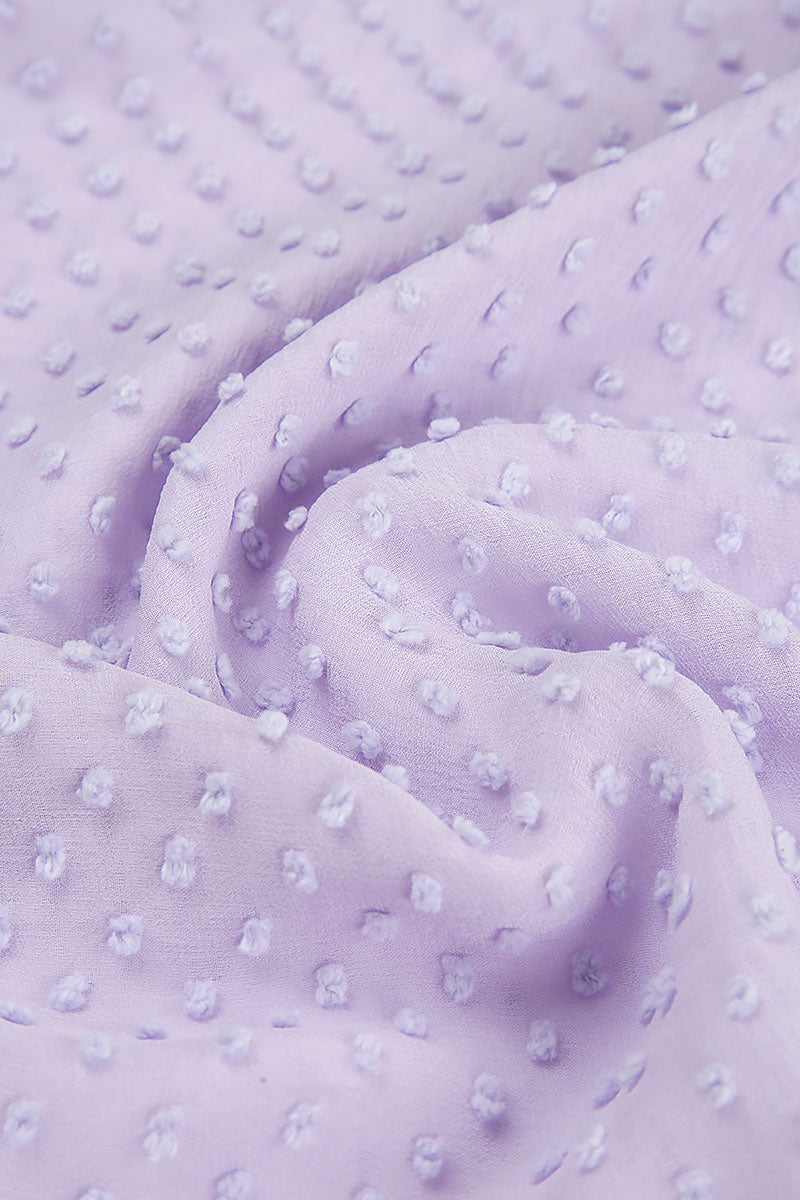 Dotty Lavender Silk Trousers 5