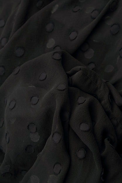 Dotty Open Black Silk Waterfall Jacket 5