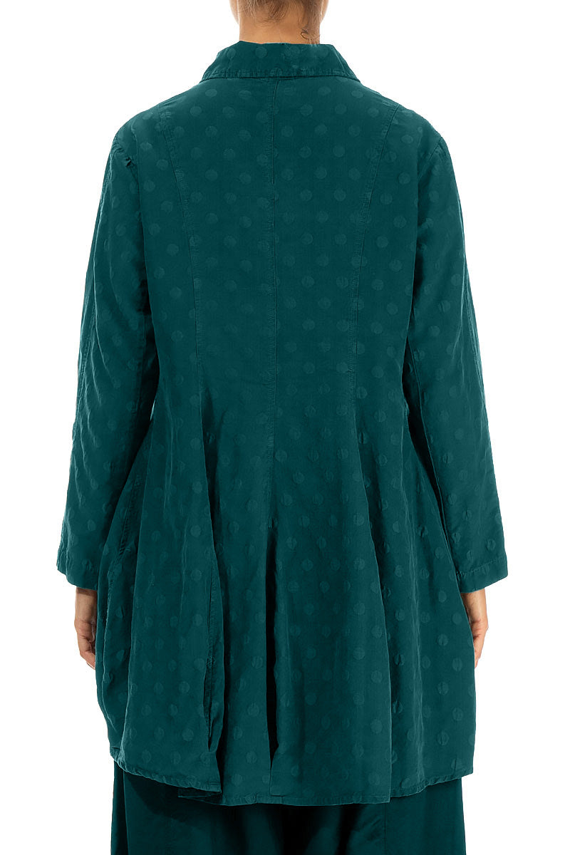 Dotty Peacock Balloon Silk Jacket 2