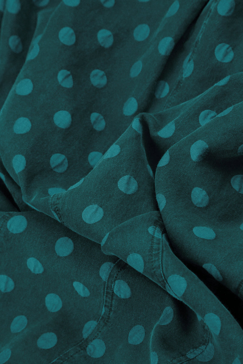 Dotty Peacock Balloon Silk Jacket 5