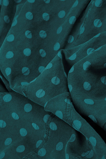Dotty Peacock Balloon Silk Jacket 5
