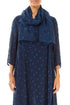 Dotty Royal Blue Silk Scarf 1