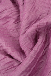 Dropped Edge Wild Berry Crinkled Silk Tunic 5