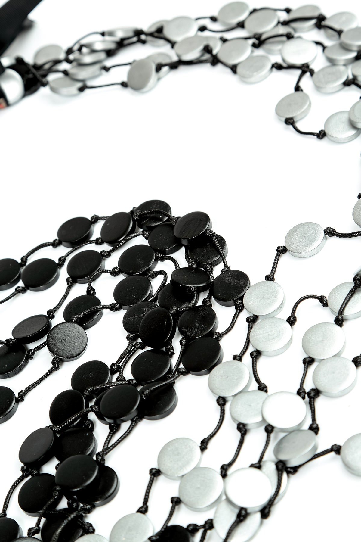 Doppelkaskaden-Halskette aus Holz