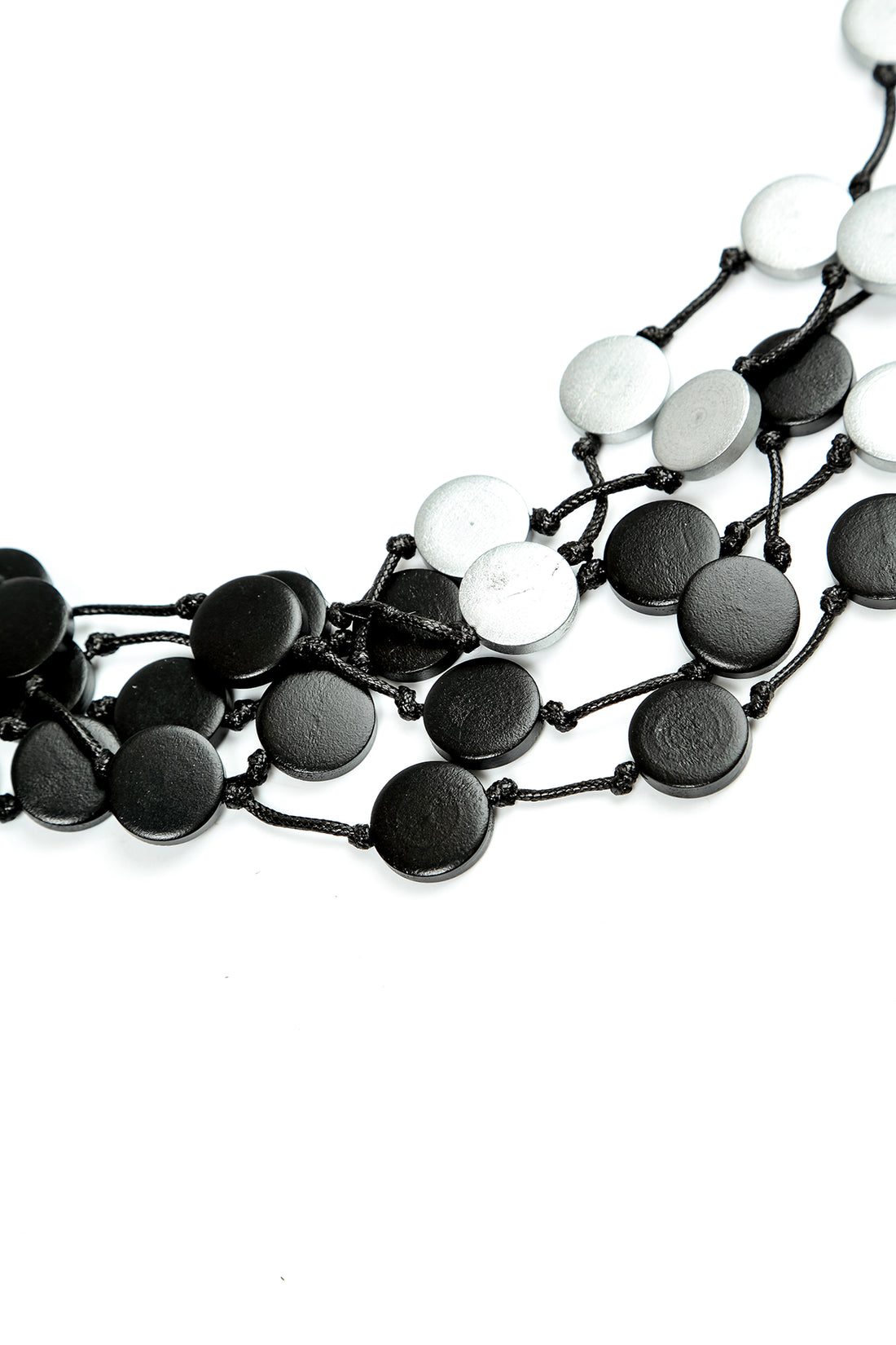 Doppelkaskaden-Halskette aus Holz