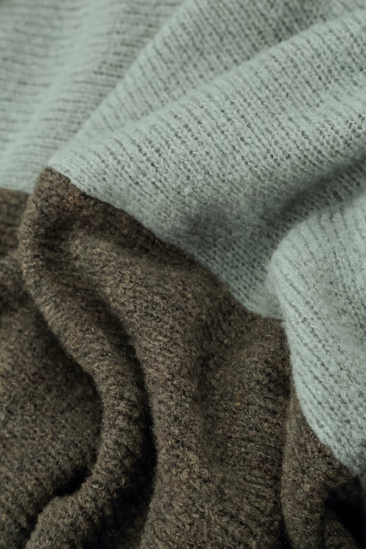 Dual Khaki &amp; Pistachio Wool Sweater 5