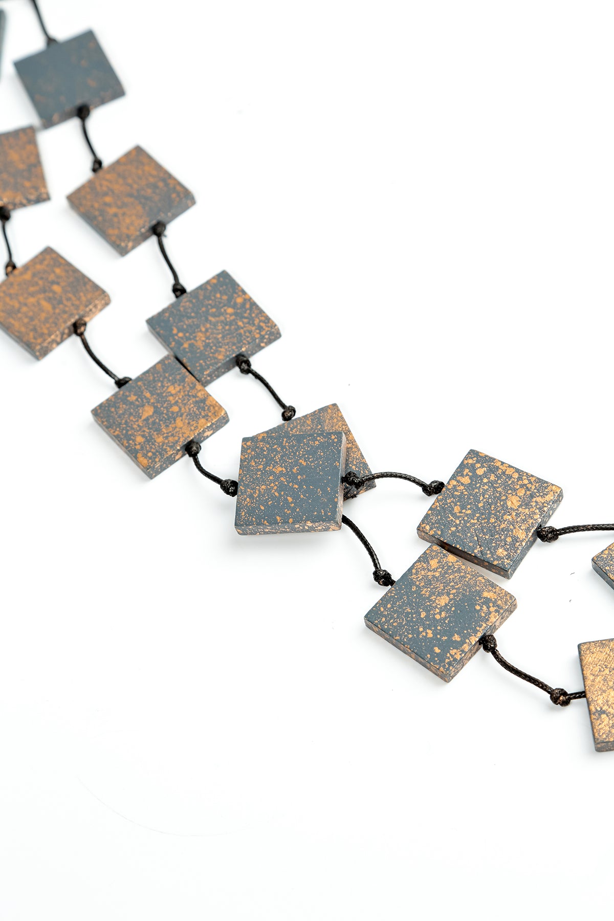 Earthline Wooden Square Fine Necklace 2