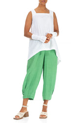 Embroidered White Cotton Wristlets 2