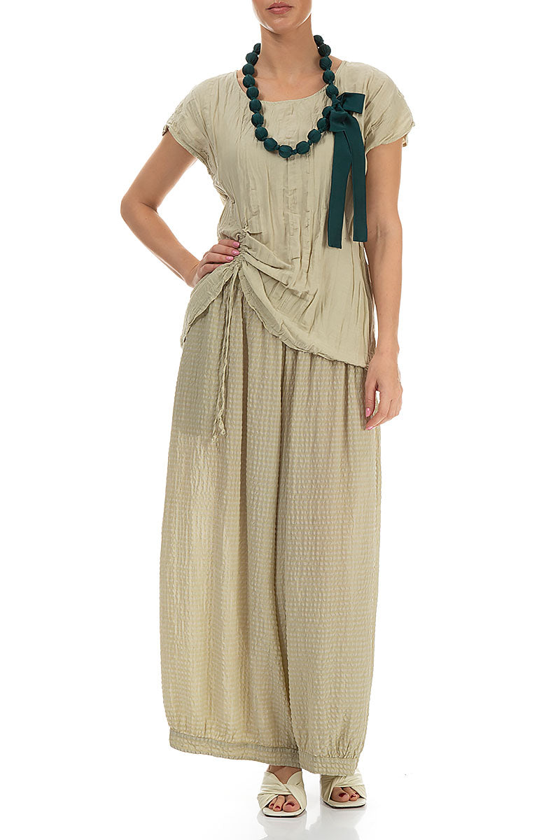 Smaragdgrüne Seidenperlenkette