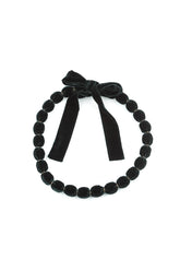 Emerald Silk Velvet Bead Necklace 6