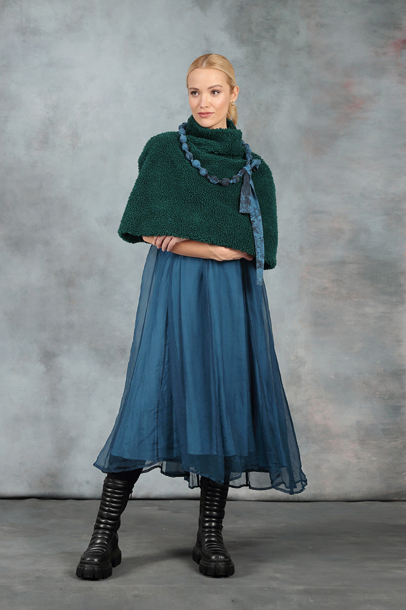 Emerald Teddy Cotton Poncho 8