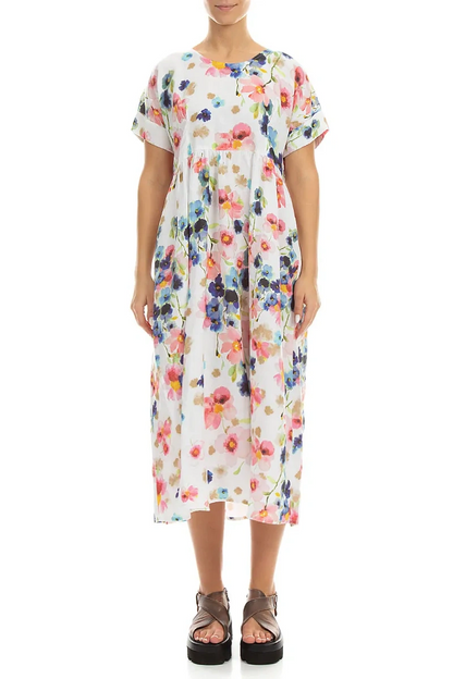 Empire Waist Primrose Linen Dress 1