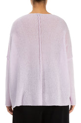 Exposed Seam Light Pink Wool Sweater 2