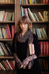 Festive Devoré Silk Velvet Scarf 7