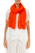 Flame Orange Light Textured Silk Scarf 1