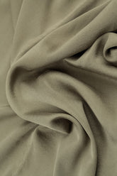 Flared Back Forest Mist Silk Shirt 5